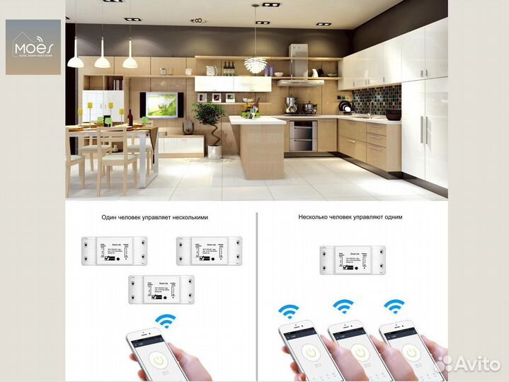 Умное реле Moes MS-101 WiFi