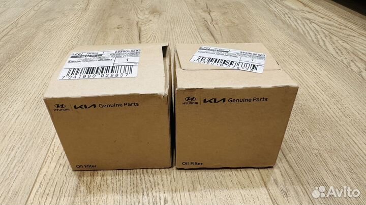 Масляный и воздушный фильтр для Hyundai