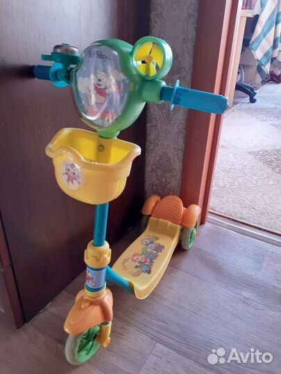 Самокат детский трехколесный б/у