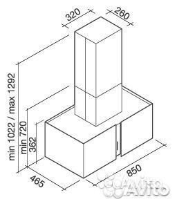 Короб для вытяжки любого цвета и размера