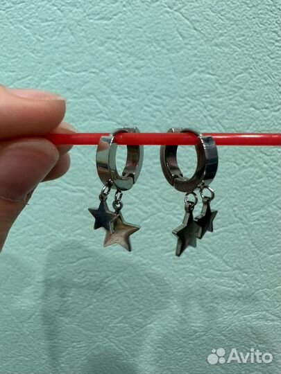 Серьги звездочки