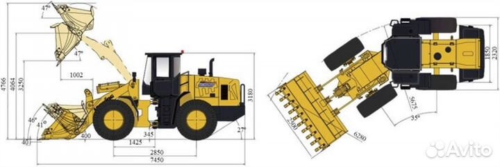 Фронтальный погрузчик Lonking LG833N, 2023