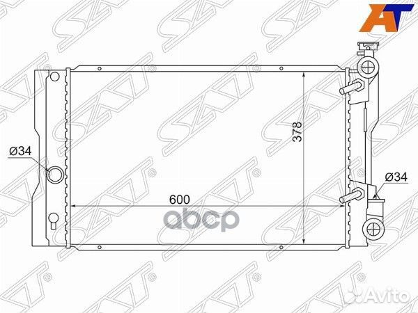 Радиатор Toyota Corolla (E150) 06-13 / Wish 09-12