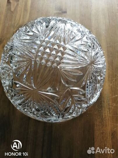 Ваза для фруктов, хрусталь. СССР