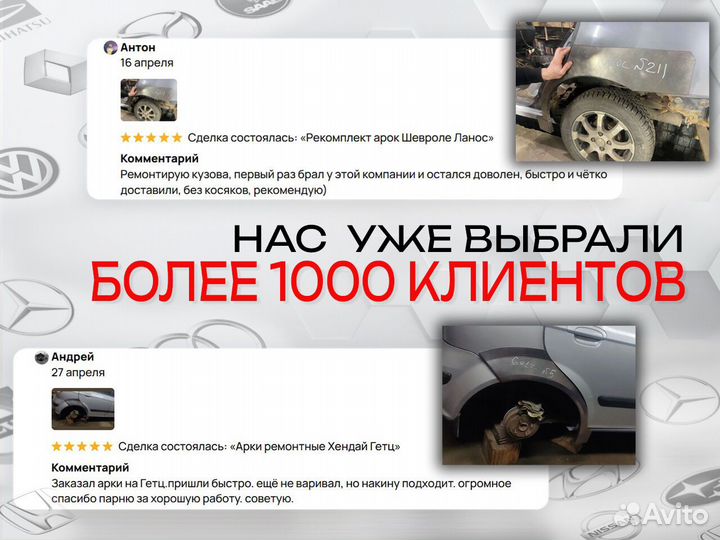 Ремонтные арки на Chevrolet Aveo T200