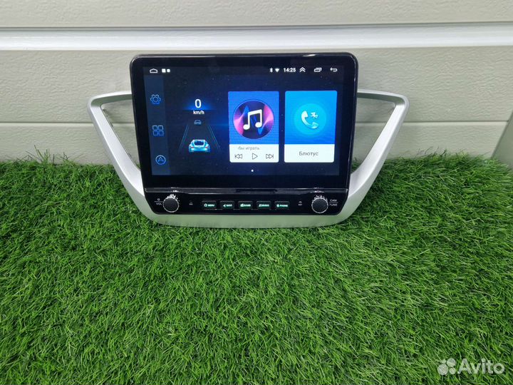 Магнитола Андроид Тесла Хёндай Солярис 10.3 дюйма
