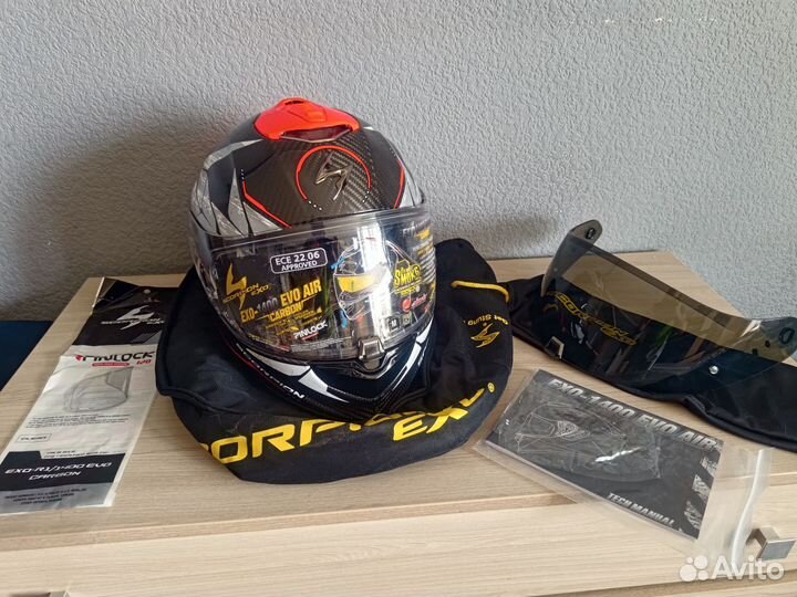 Мотошлем Scorpion EXO-1400 EVO carbon AIR