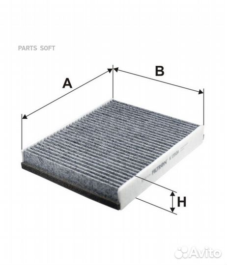 Filtron K1350A Фильтр салонный угольный ford focus