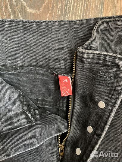 Шорты на высокой талии 26р