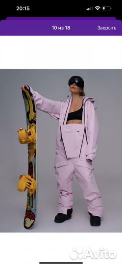 Сноубордический комбинезон женский