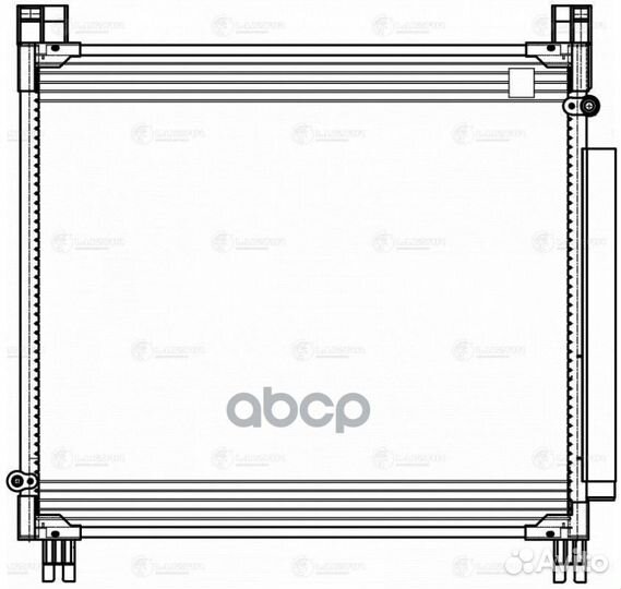Радиатор кондиц. для а/м Toyota Hilux (15) 2.4
