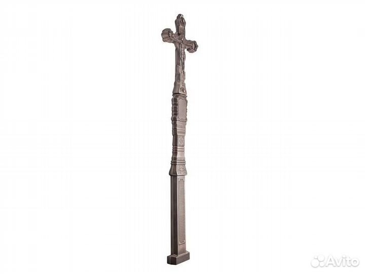 Крест могильный каменный