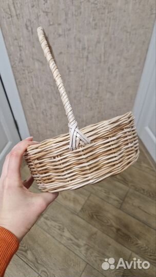 Корзина плетёная для цветов, фруктов, пасхальная