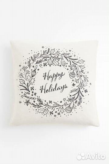 Новогодние наволочки hm home размер 50*50