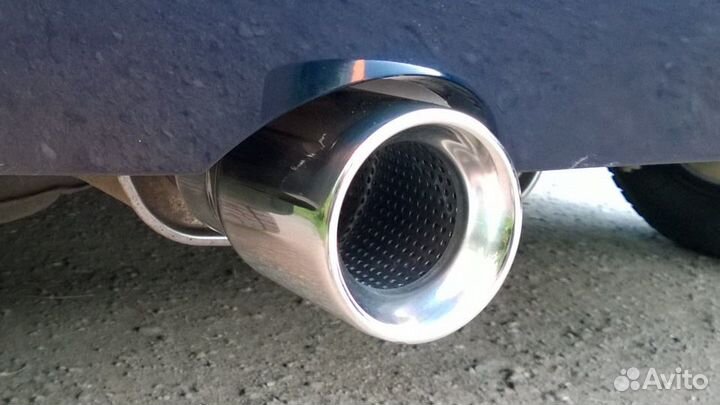 Установка насадок на глушитель