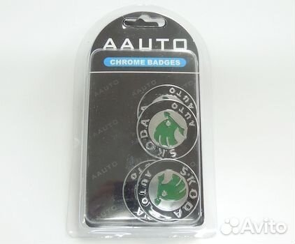 Эмблема Skoda из 4 шт в блистере