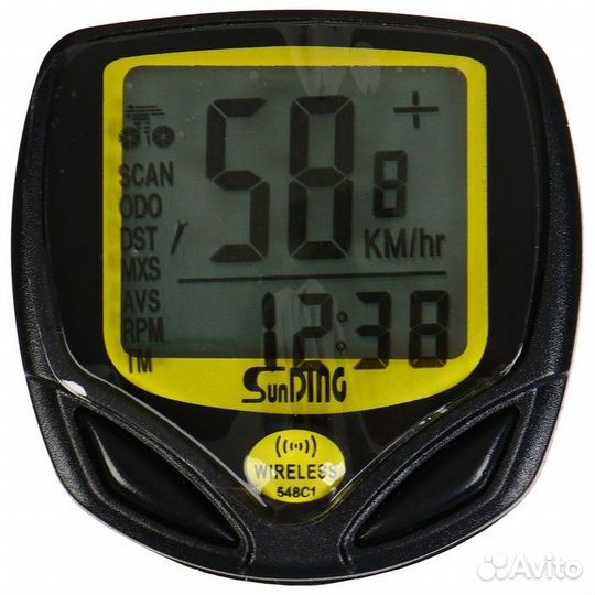 Велокомпьютер 14 функций, беспроводной SD-548C1