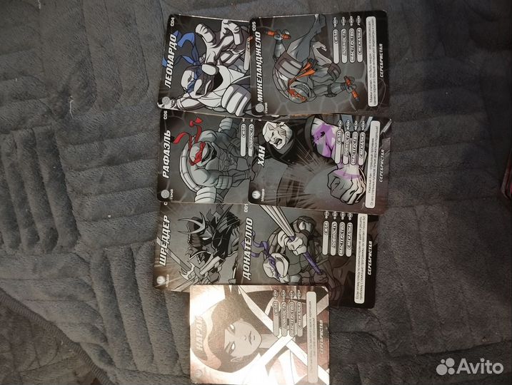 Карточки черепашки ниндзя