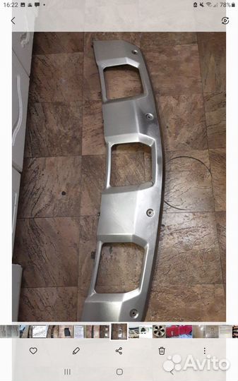 Хромированная накладка бампера Mercedes ml w164