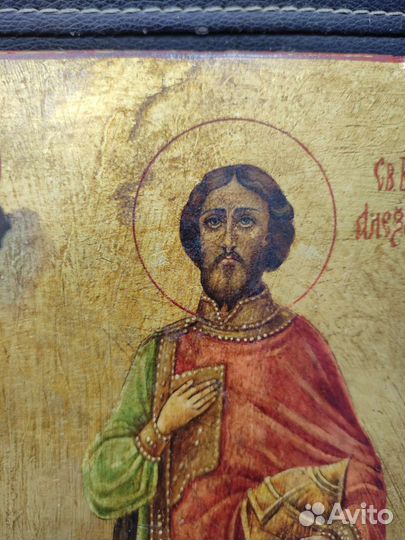Старинная икона св князя Александр Невский