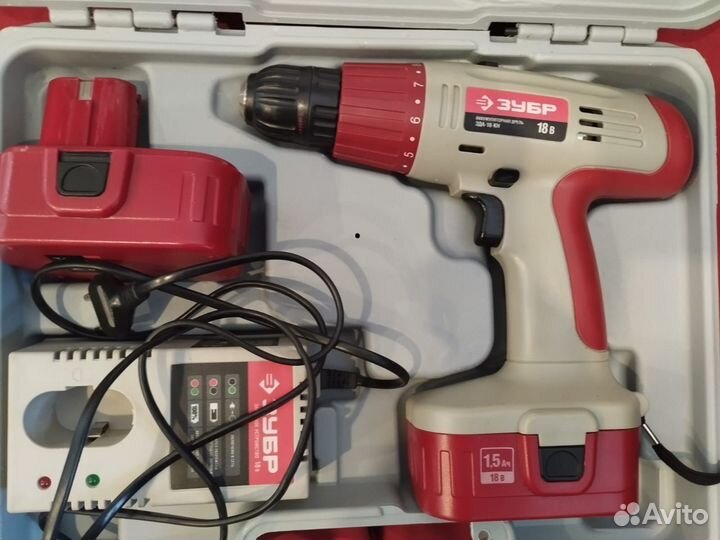 Шуруповерт Зубр зда-18-кн 18 В 1150 об/мин 32 Нм
