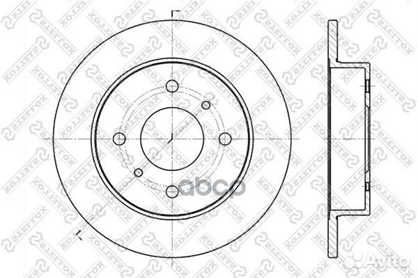 6020-2229-SX диск тормозной задний Nissan Alme