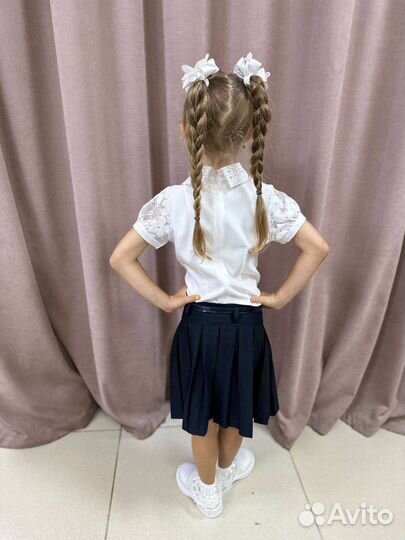 Белая школьная блузка (новая)