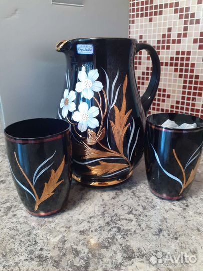 Кувшин стаканы bohemia