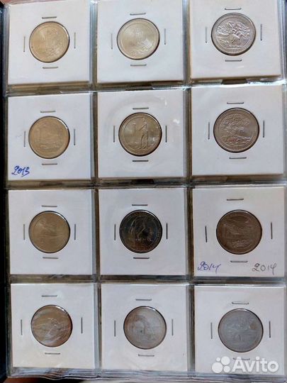 25 американских центов Национальные парки