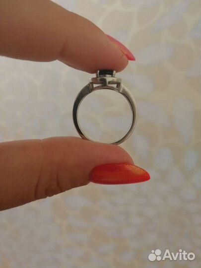 Кольцо серебро