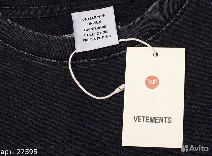Футболка Vetements Черная