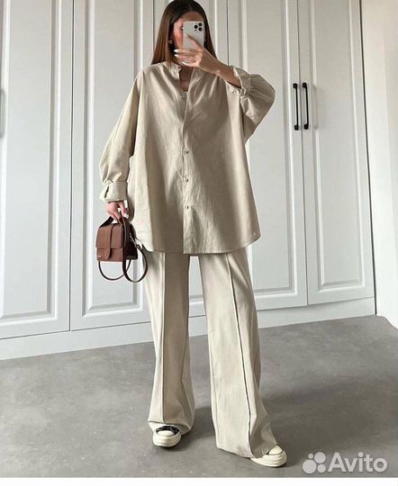 Костюм женский летний льняной