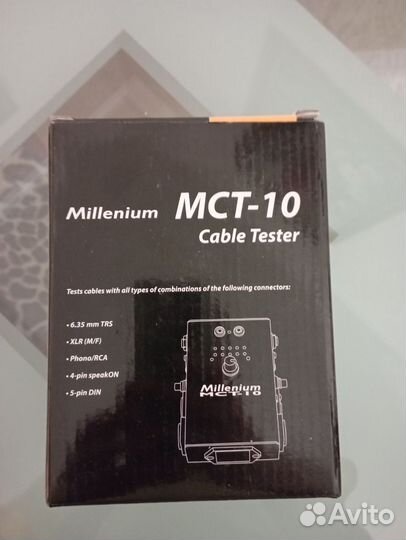 Тестер аудиокабелей Millenium MCT-10