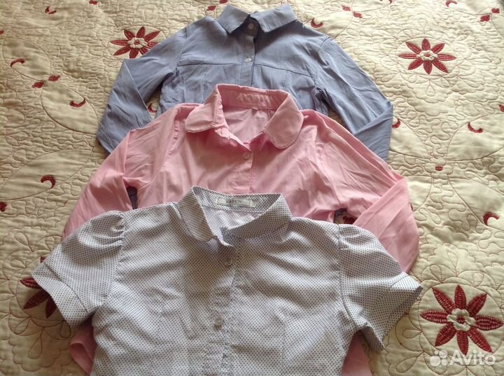 Блузки для школы на девочку 8-10 лет