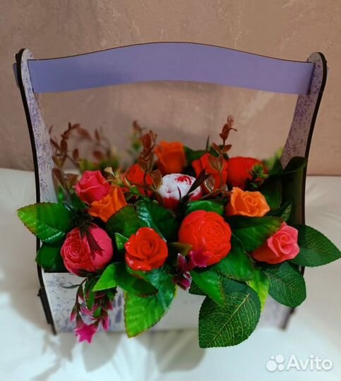 Букет цветов из мыла