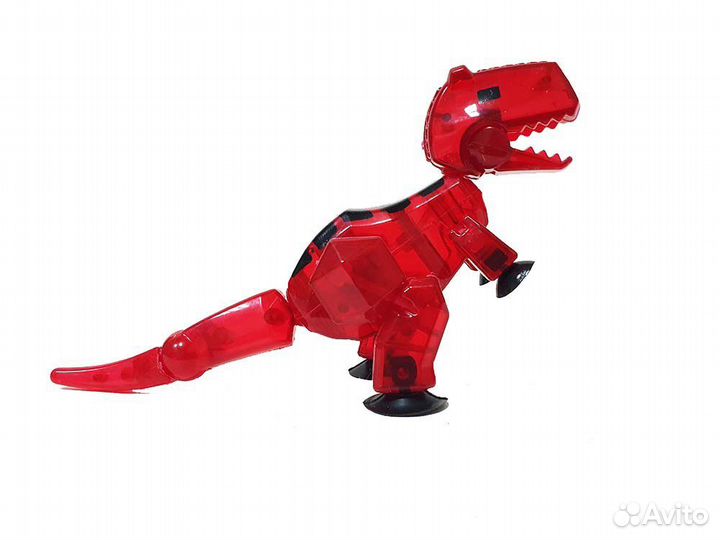 Стикбот динозавр красный