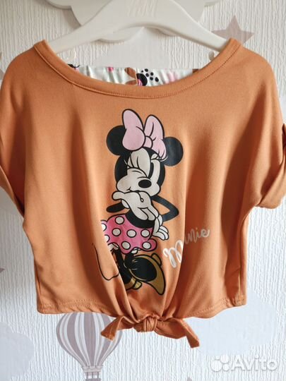 Комплект футболка и велосипедки Disney 74 80