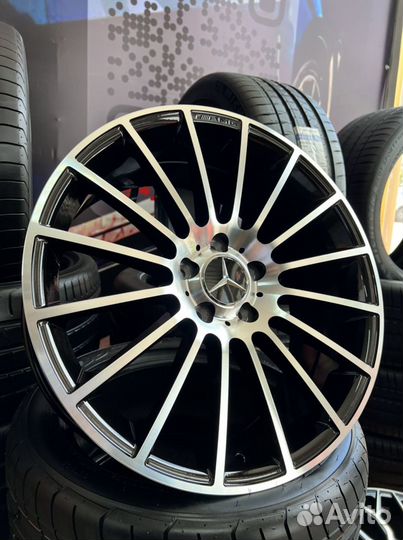 Спицы 222 стиль r19 5*112 гравировка amg