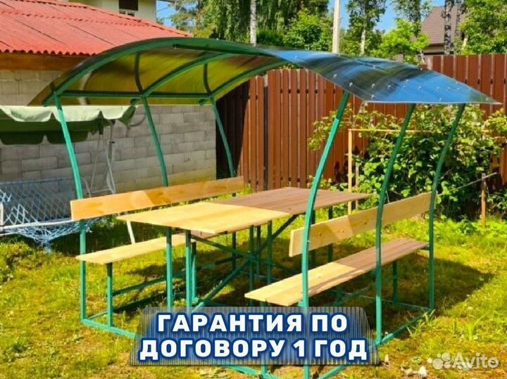 Беседки из поликарбоната оцинкованные
