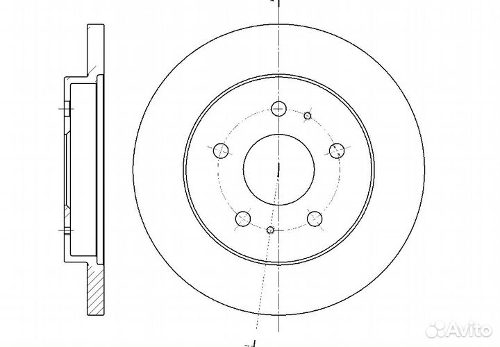 Диск тормозной G-brake GR-01425 GR-01425 G-brake