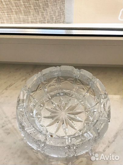 Хрустальная пепельница чехия