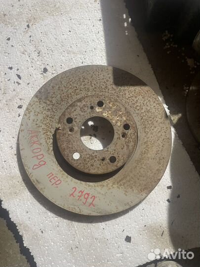 Диск тормозной передний honda accord