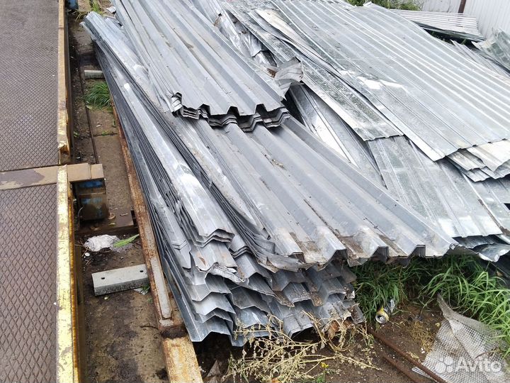 Профлист кровельный оцинкованный бу