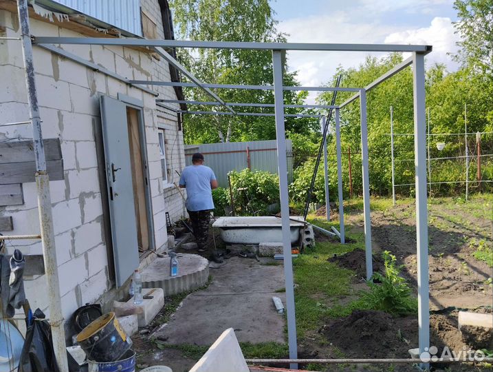 Навесы из профнастила