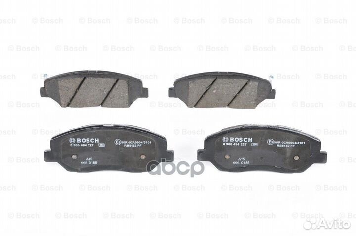 Колодки тормозные дисковые 0986494227 Bosch