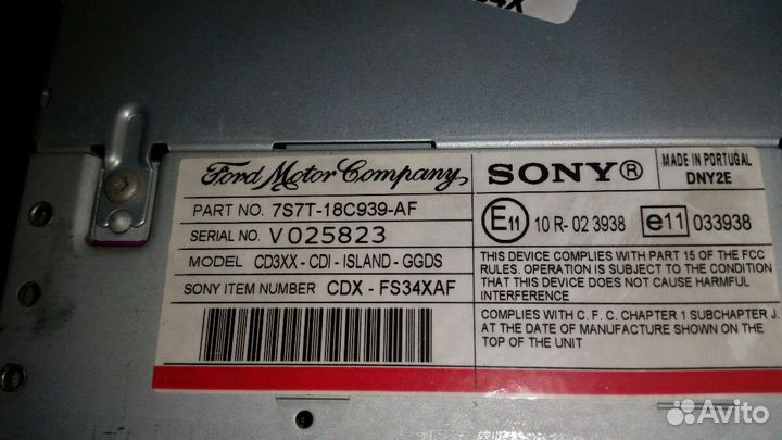 Магнитола с кнопочной рамкой Ford Mondeo 4