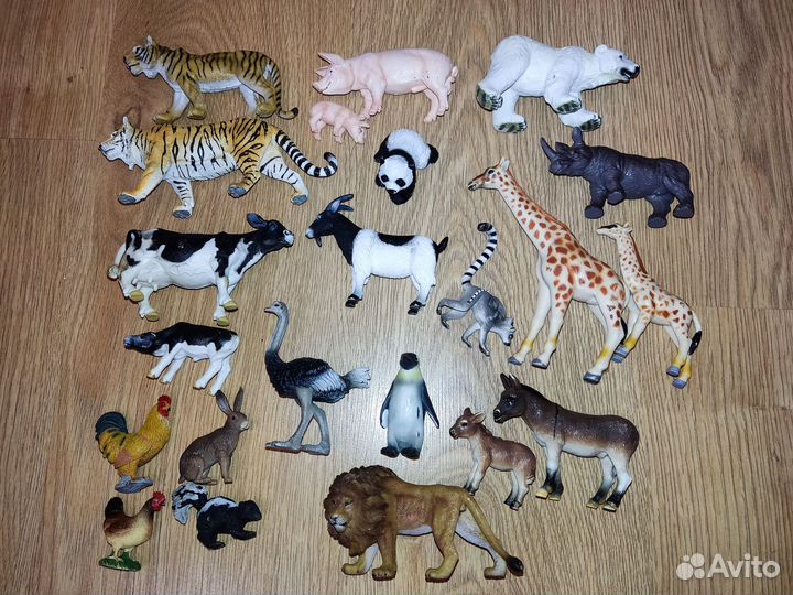 Фигурки животных deagostin Collecta и др