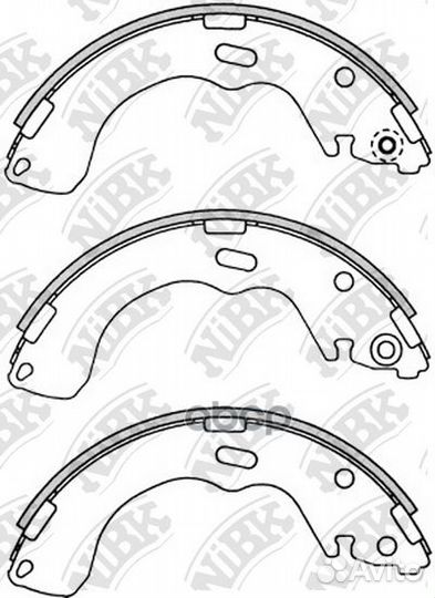 Колодки тормозные барабанные ford maverick 01