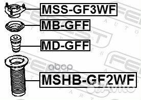 Пыльник переднего амортизатора mshb-GF2WF Febest