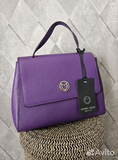 Сумка кожаная Италия Marina Volpe новая